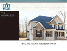 Tablet Screenshot of litzcustomhomes.com